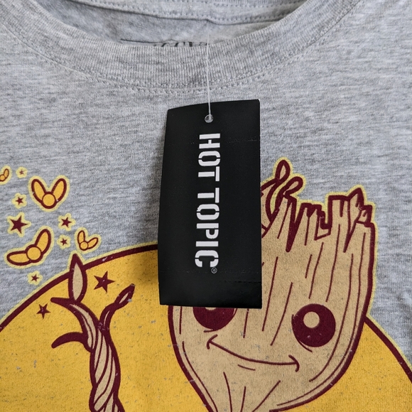 Mighty Fine Marvel Guardians of the Galaxy Groot Women's Crewneck Tee Shirt M - Picture 4 of 5